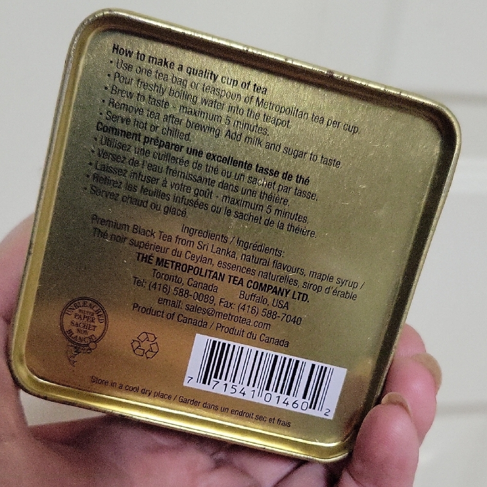 Maple Tea Tin - Picture 4 of 5